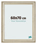 Cadre Photo 60x70cm Brillance Metallique MDF Lazio De Face Mesure | Yourdecoration.fr