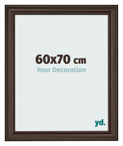 Cadre Photo 60x70cm Chene Fonce MDF Lazio De Face Mesure | Yourdecoration.fr