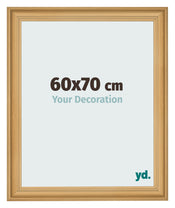 Cadre Photo 60x70cm De Pin Grain de Bois MDF Lazio De Face Mesure | Yourdecoration.fr