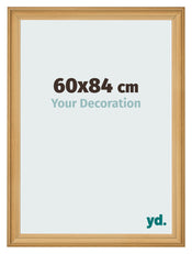 Cadre Photo 60x84cm De Pin Grain de Bois MDF Lazio De Face Mesure | Yourdecoration.fr
