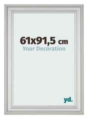 Cadre Photo 61x91 5cm Argent Mat MDF Lazio De Face Mesure | Yourdecoration.fr