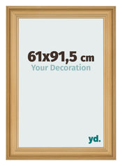 Cadre Photo 61x91 5cm De Pin Grain de Bois MDF Lazio De Face Mesure | Yourdecoration.fr