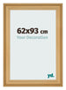 Cadre Photo 62x93cm De Pin Grain de Bois MDF Lazio De Face Mesure | Yourdecoration.fr