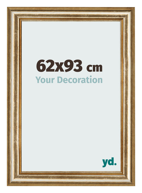 Cadre Photo 62x93cm Or Antique MDF Lazio De Face Mesure | Yourdecoration.fr