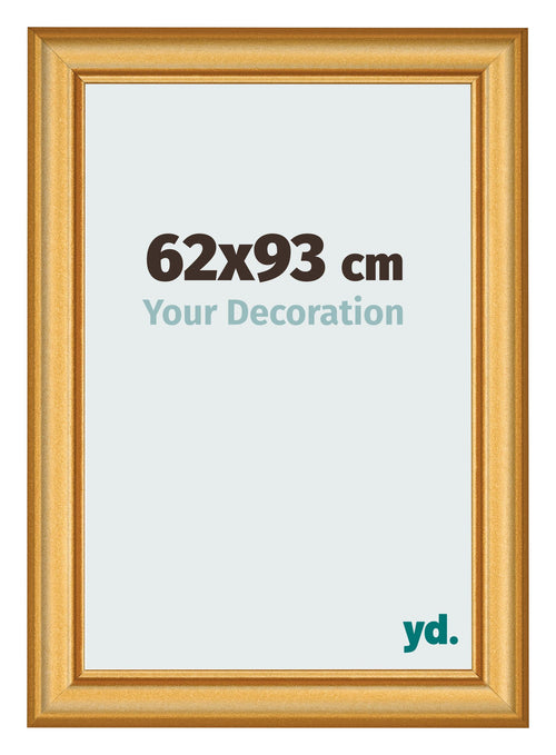 Cadre Photo 62x93cm Or Mat MDF Lazio De Face Mesure | Yourdecoration.fr