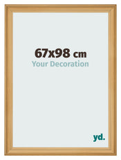 Cadre Photo 67x98cm De Pin Grain de Bois MDF Lazio De Face Mesure | Yourdecoration.fr