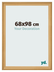 Cadre Photo 68x98cm De Pin Grain de Bois MDF Lazio De Face Mesure | Yourdecoration.fr