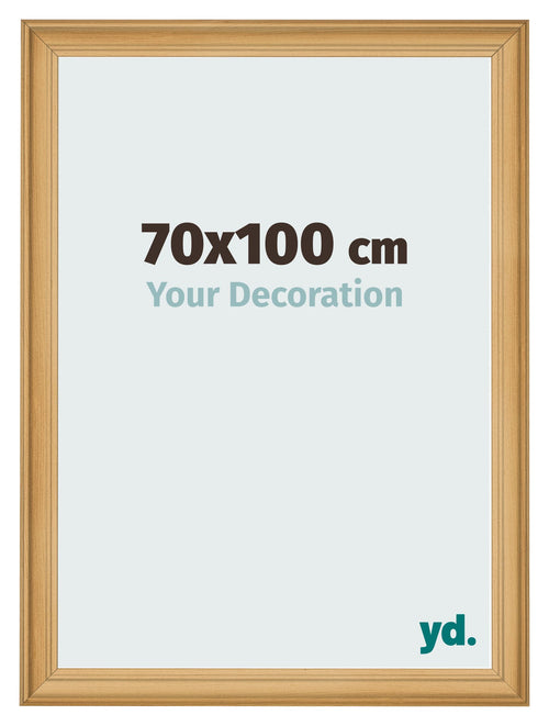 Cadre Photo 70x100cm De Pin Grain de Bois MDF Lazio De Face Mesure | Yourdecoration.fr