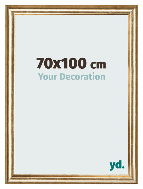 Cadre Photo 70x100cm Or Antique MDF Lazio De Face Mesure | Yourdecoration.fr