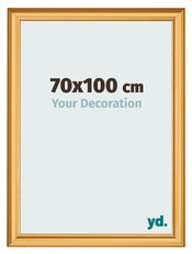 Cadre Photo 70x100cm Or Mat MDF Lazio De Face Mesure | Yourdecoration.fr