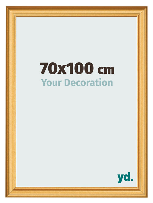 Cadre Photo 70x100cm Or Mat MDF Lazio De Face Mesure | Yourdecoration.fr