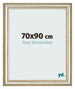 Cadre Photo 70x90cm Brillance Metallique MDF Lazio De Face Mesure | Yourdecoration.fr
