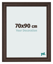 Cadre Photo 70x90cm Chene Fonce MDF Lazio De Face Mesure | Yourdecoration.fr