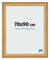 Cadre Photo 70x90cm De Pin Grain de Bois MDF Lazio De Face Mesure | Yourdecoration.fr