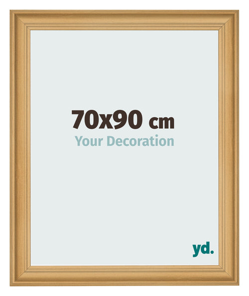 Cadre Photo 70x90cm De Pin Grain de Bois MDF Lazio De Face Mesure | Yourdecoration.fr