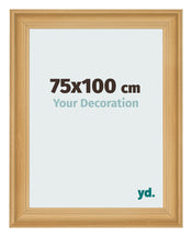 Cadre Photo 75x100cm De Pin Grain de Bois MDF Lazio De Face Mesure | Yourdecoration.fr