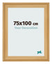 Cadre Photo 75x100cm De Pin Grain de Bois MDF Lazio De Face Mesure | Yourdecoration.fr