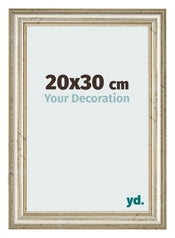 Cadre Photo 20x30cm Brillance Metallique MDF Lazio De Face Mesure | Yourdecoration.fr