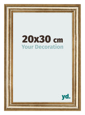 Cadre Photo 20x30cm Or Antique MDF Lazio De Face Mesure | Yourdecoration.fr