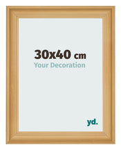 Cadre Photo 30x40cm De Pin Grain de Bois MDF Lazio De Face Mesure | Yourdecoration.fr