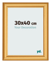 Cadre Photo 30x40cm Or Mat MDF Lazio De Face Mesure | Yourdecoration.fr