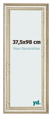 Cadre Photo 37 5x98cm Brillance Metallique MDF Lazio De Face Mesure | Yourdecoration.fr