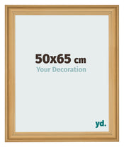 Cadre Photo 50x65cm De Pin Grain de Bois MDF Lazio De Face Mesure | Yourdecoration.fr