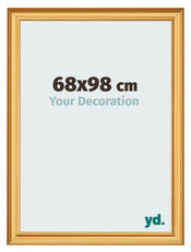 Cadre Photo 68x98cm Or Mat MDF Lazio De Face Mesure | Yourdecoration.fr