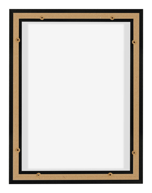 Lyon MDF Baklijst 3 4 Noir Mat Arriere | Yourdecoration.fr