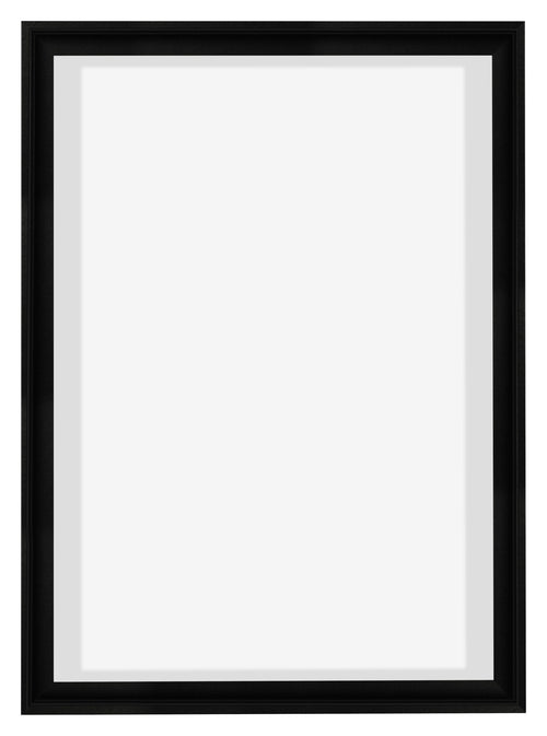 Lyon MDF Baklijst 5 7 Noir Mat De Face | Yourdecoration.fr