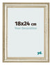 Cadre Photo 18x24cm Brillance Metallique MDF Lazio De Face Mesure | Yourdecoration.fr