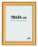 Cadre Photo 18x24cm Or Mat MDF Lazio De Face Mesure | Yourdecoration.fr