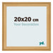 Cadre Photo 20x20cm De Pin Grain de Bois MDF Lazio De Face Mesure | Yourdecoration.fr