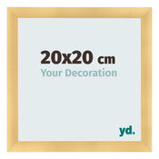 Cadre Photo 20x20cm Or Vintage MDF Pisa De Face Mesure | Yourdecoration.fr