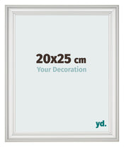 Cadre Photo 20x25cm Blanc Patine MDF Lazio De Face Mesure | Yourdecoration.fr