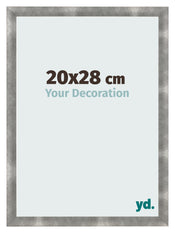 Cadre Photo 20x28cm Metal Vintage MDF Pisa De Face Mesure | Yourdecoration.fr