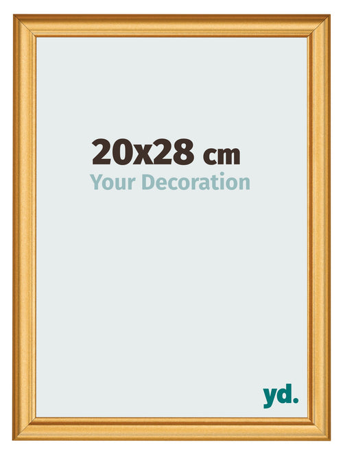 Cadre Photo 20x28cm Or Mat MDF Lazio De Face Mesure | Yourdecoration.fr