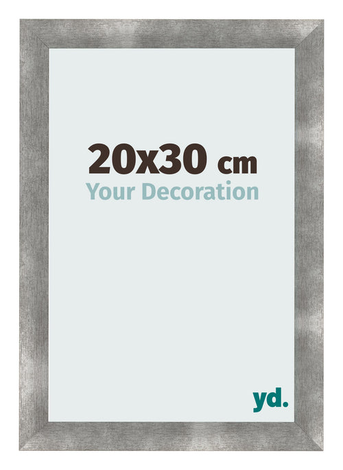 Cadre Photo 20x30cm Metal Vintage MDF Pisa De Face Mesure | Yourdecoration.fr