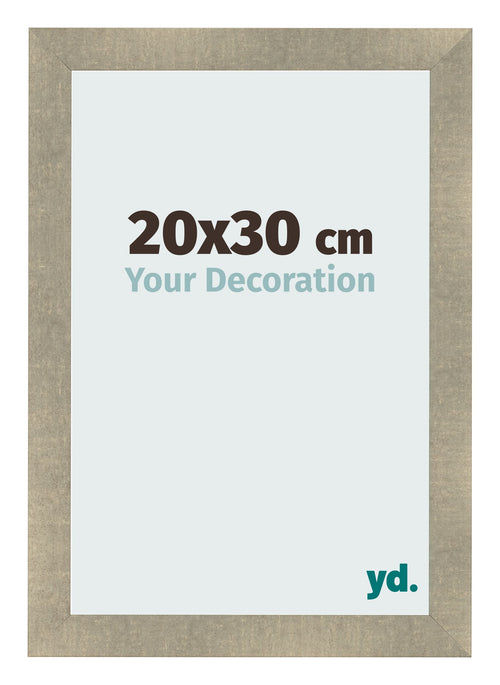 Cadre Photo 20x30cm Or Vintage MDF Pisa De Face Mesure | Yourdecoration.fr
