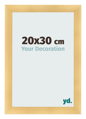 Cadre Photo 20x30cm Or Vintage MDF Pisa De Face Mesure | Yourdecoration.fr