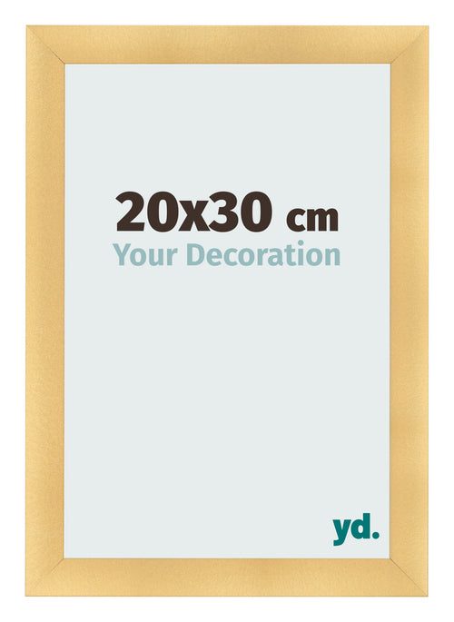 Cadre Photo 20x30cm Or Vintage MDF Pisa De Face Mesure | Yourdecoration.fr