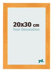 Cadre Photo 20x30cm Orange MDF Pisa De Face Mesure | Yourdecoration.fr