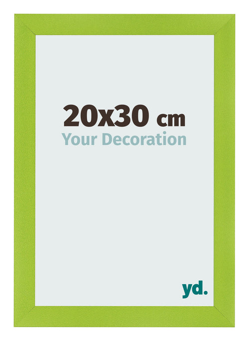 Cadre Photo 20x30cm Vert MDF Pisa De Face Mesure | Yourdecoration.fr