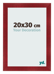 Cadre Photo 20x30cm Vin Rouge Patine MDF Pisa De Face Mesure | Yourdecoration.fr
