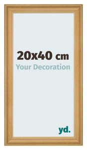 Cadre Photo 20x40cm De Pin Grain de Bois MDF Lazio De Face Mesure | Yourdecoration.fr
