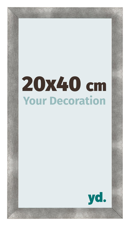 Cadre Photo 20x40cm Metal Vintage MDF Pisa De Face Mesure | Yourdecoration.fr
