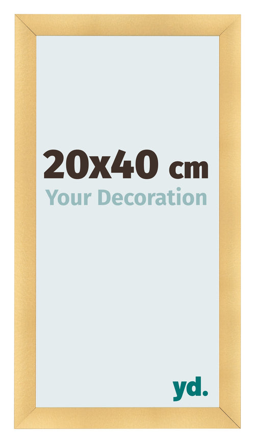 Cadre Photo 20x40cm Or Vintage MDF Pisa De Face Mesure | Yourdecoration.fr