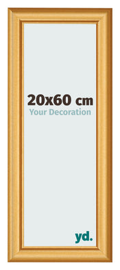 Cadre Photo 20x60cm Or Mat MDF Lazio De Face Mesure | Yourdecoration.fr