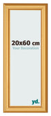 Cadre Photo 20x60cm Or Mat MDF Lazio De Face Mesure | Yourdecoration.fr