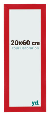 Cadre Photo 20x60cm Rouge MDF Pisa De Face Mesure | Yourdecoration.fr